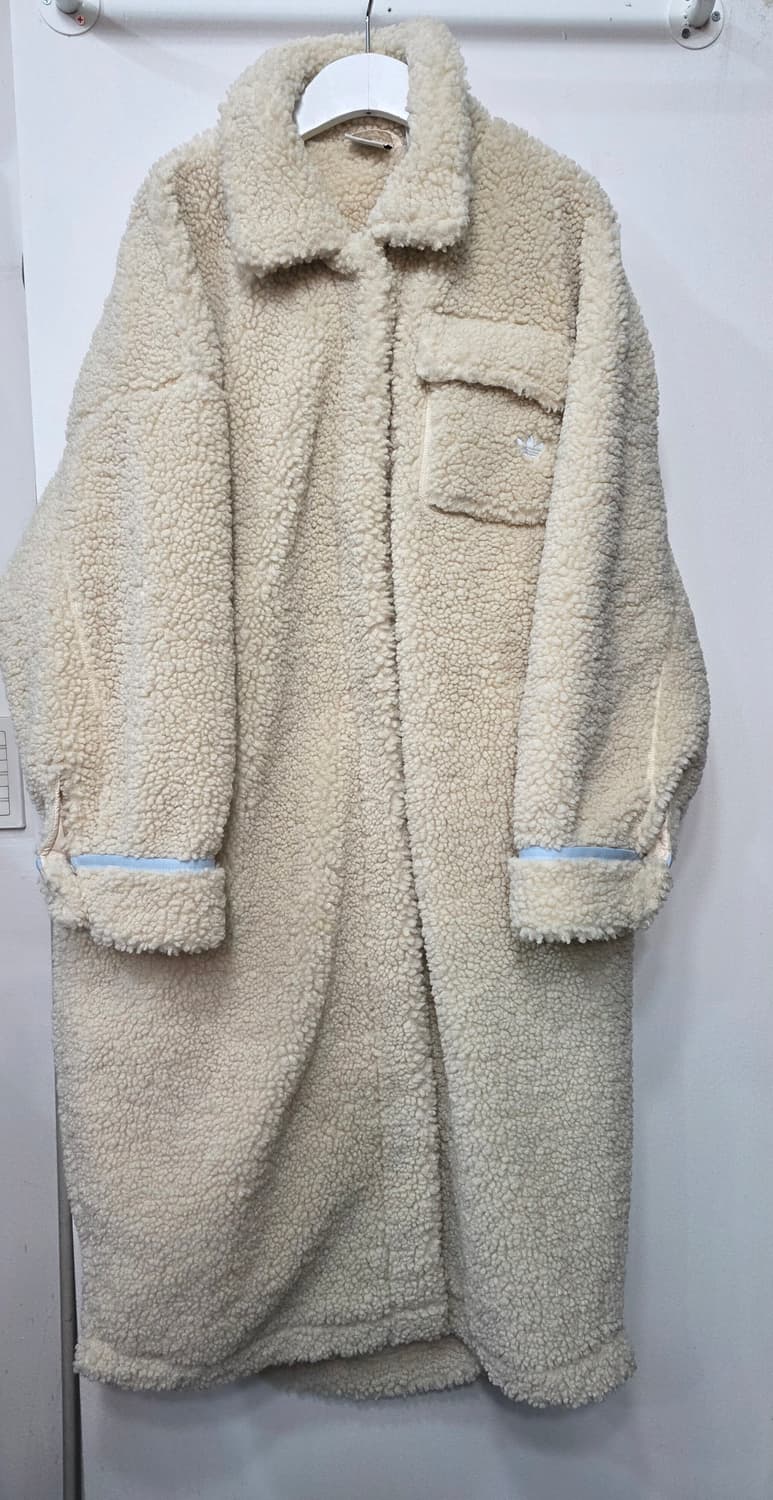 아디다스 여성 코지 쉐르파 롱 후리스 자켓 상품이미지1