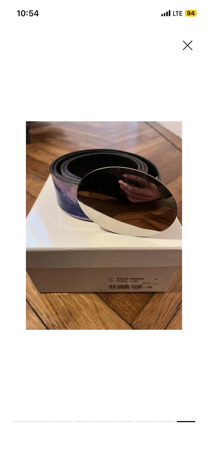 100) 메종 마르지엘라 아카이브 미러 버클 벨트 상품이미지8