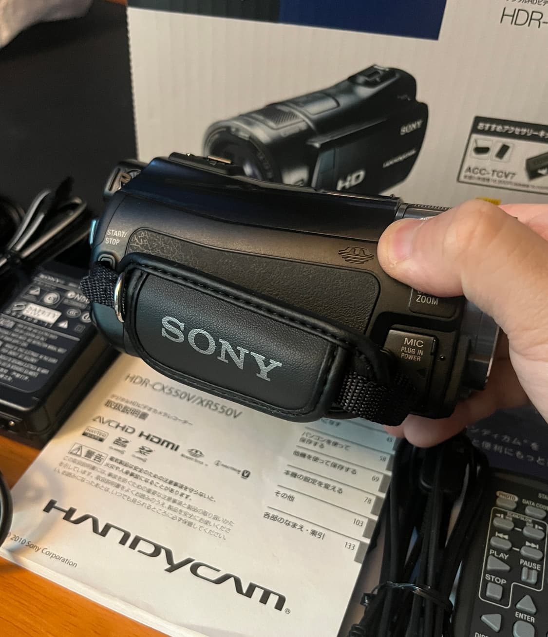 소니 HDR-CX550V 캠코더 풀박스 일본판 상품이미지3