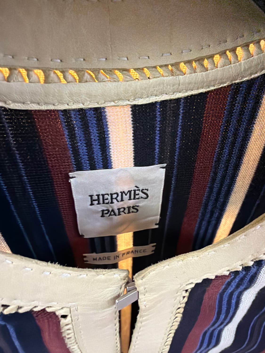 에르메스 스트라이프 울 가디건 40 상품이미지2