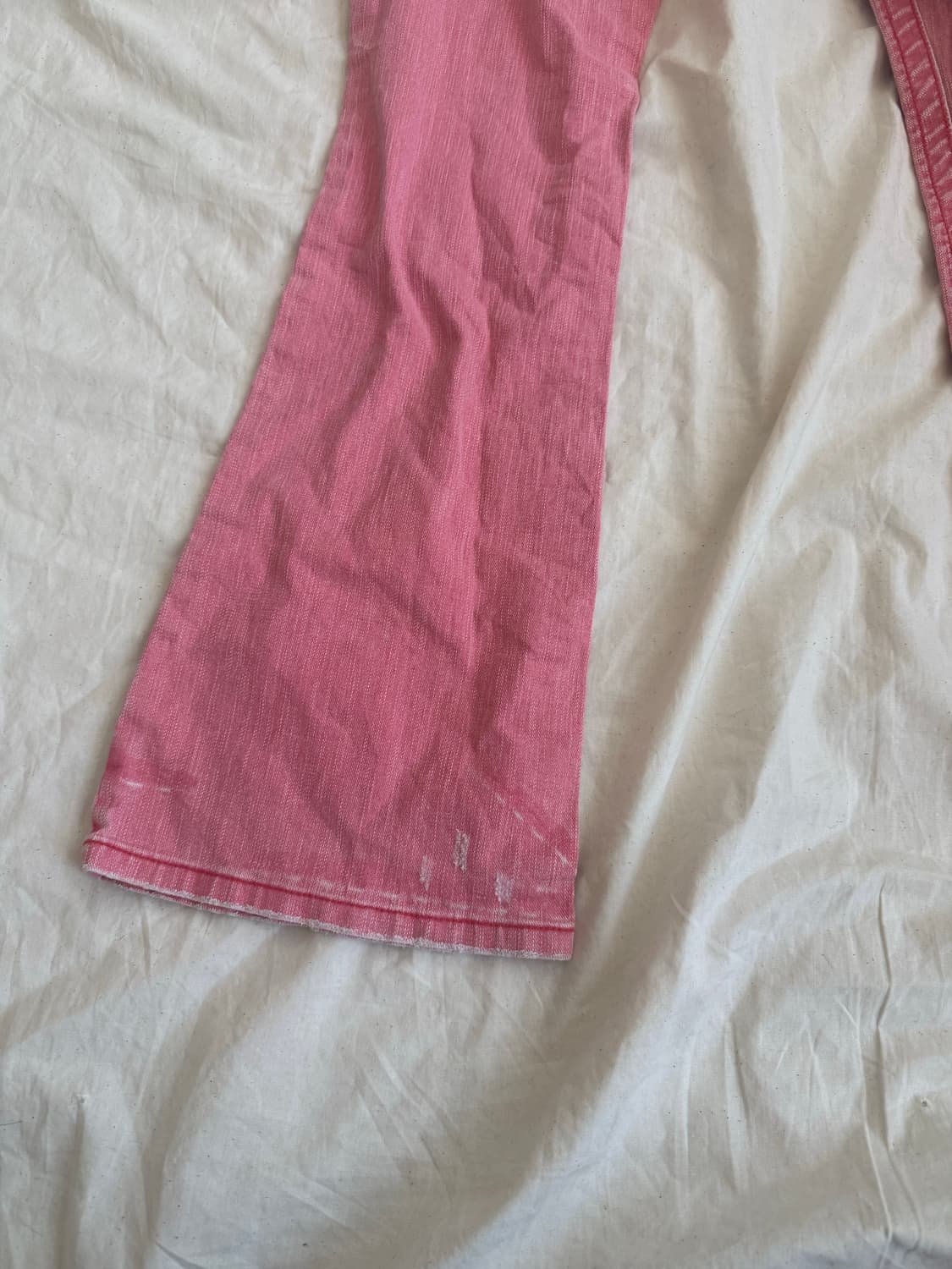 키치 갸루 하이틴 로우라이즈 부츠컷 팬츠 상품이미지5