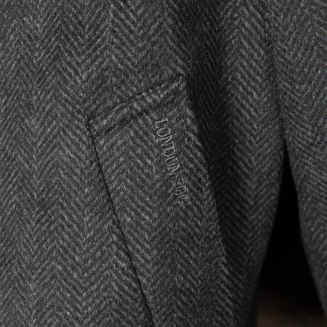 [100] 00s 런던포그 100% 캐시미어 헤링본 발마칸 코트  상품이미지3