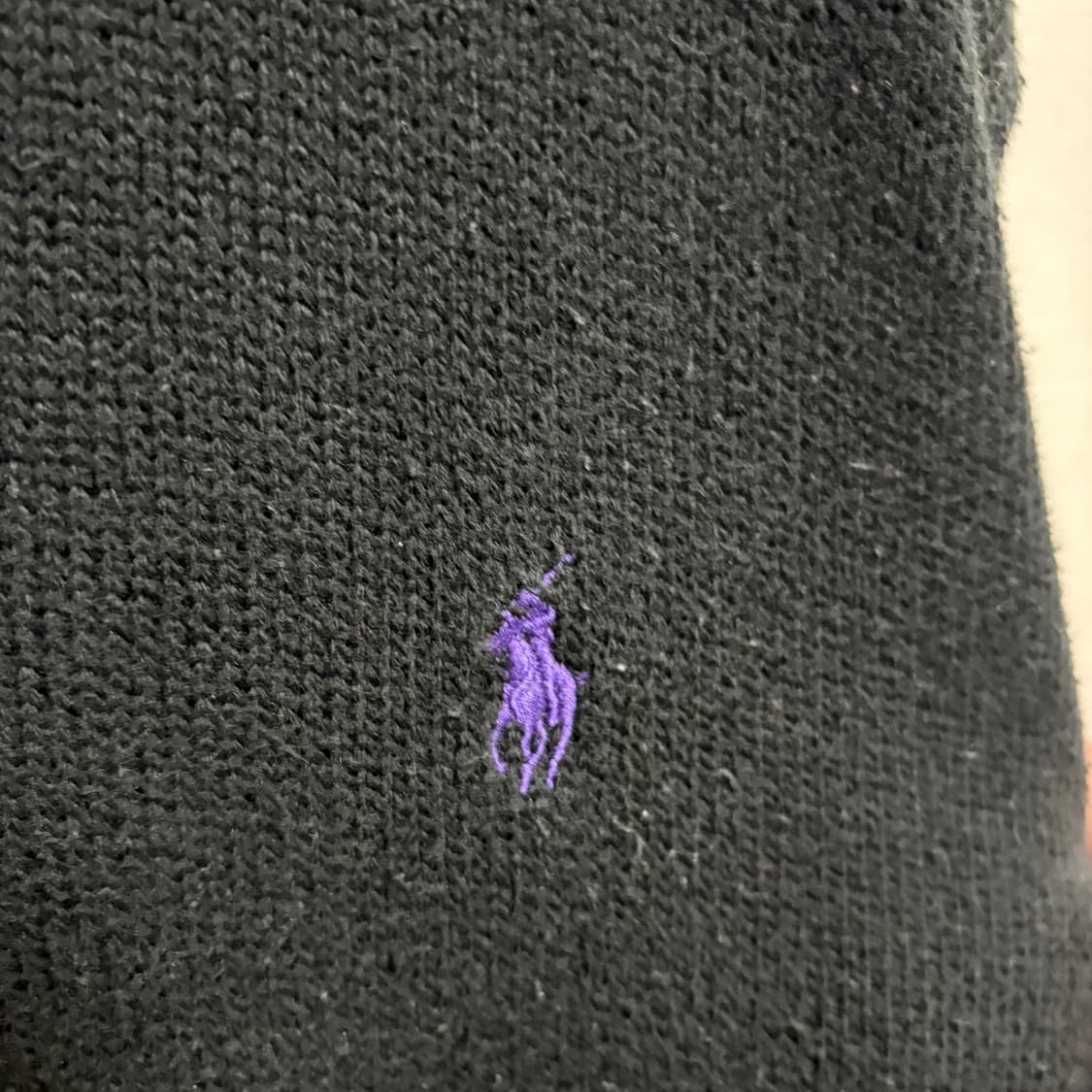 폴로 랄프로렌 버튼 하이넥 코튼 니트 / 블랙, XXL 상품이미지5