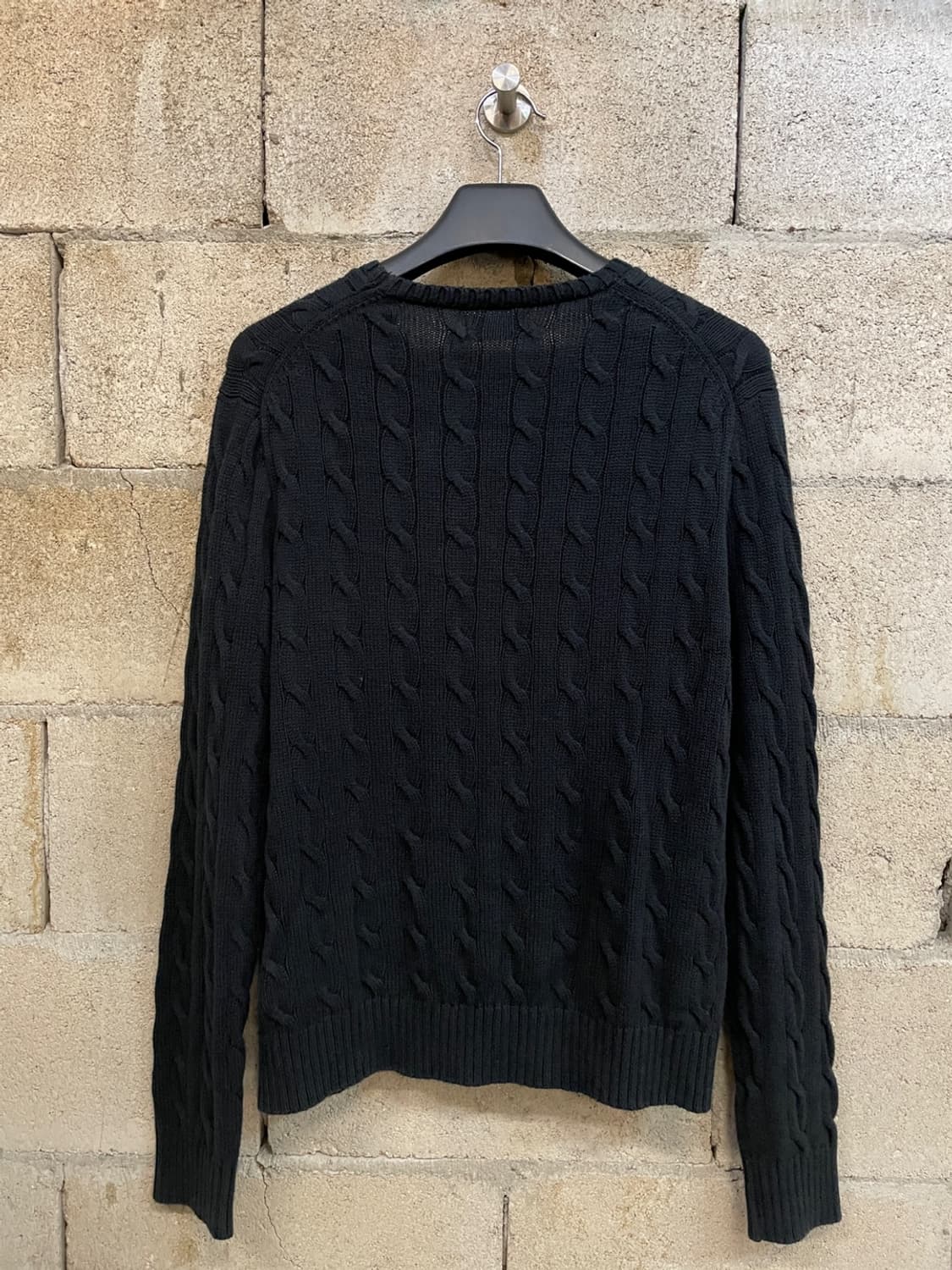 폴로 랄프로렌 블랙 코튼 케이블 니트  상품이미지3