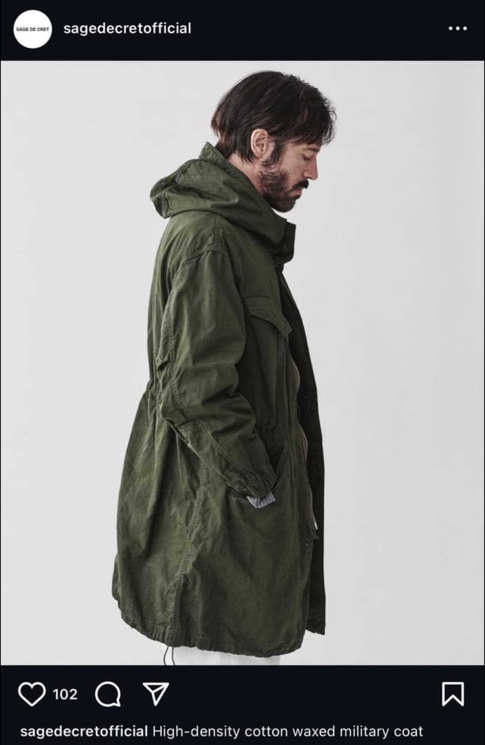 Sage de cret 후드 코튼 자켓 상품이미지1
