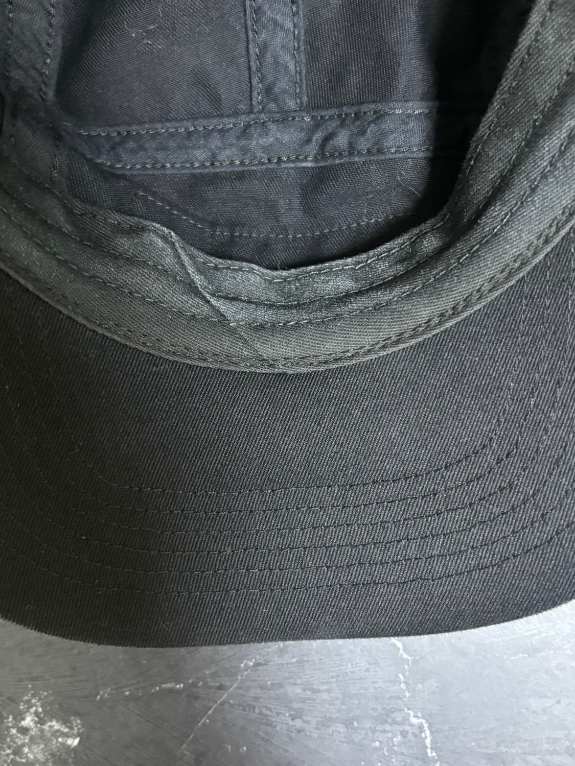 슈프림 워시드 치노 트윌 캠프캡 블랙 상품이미지2