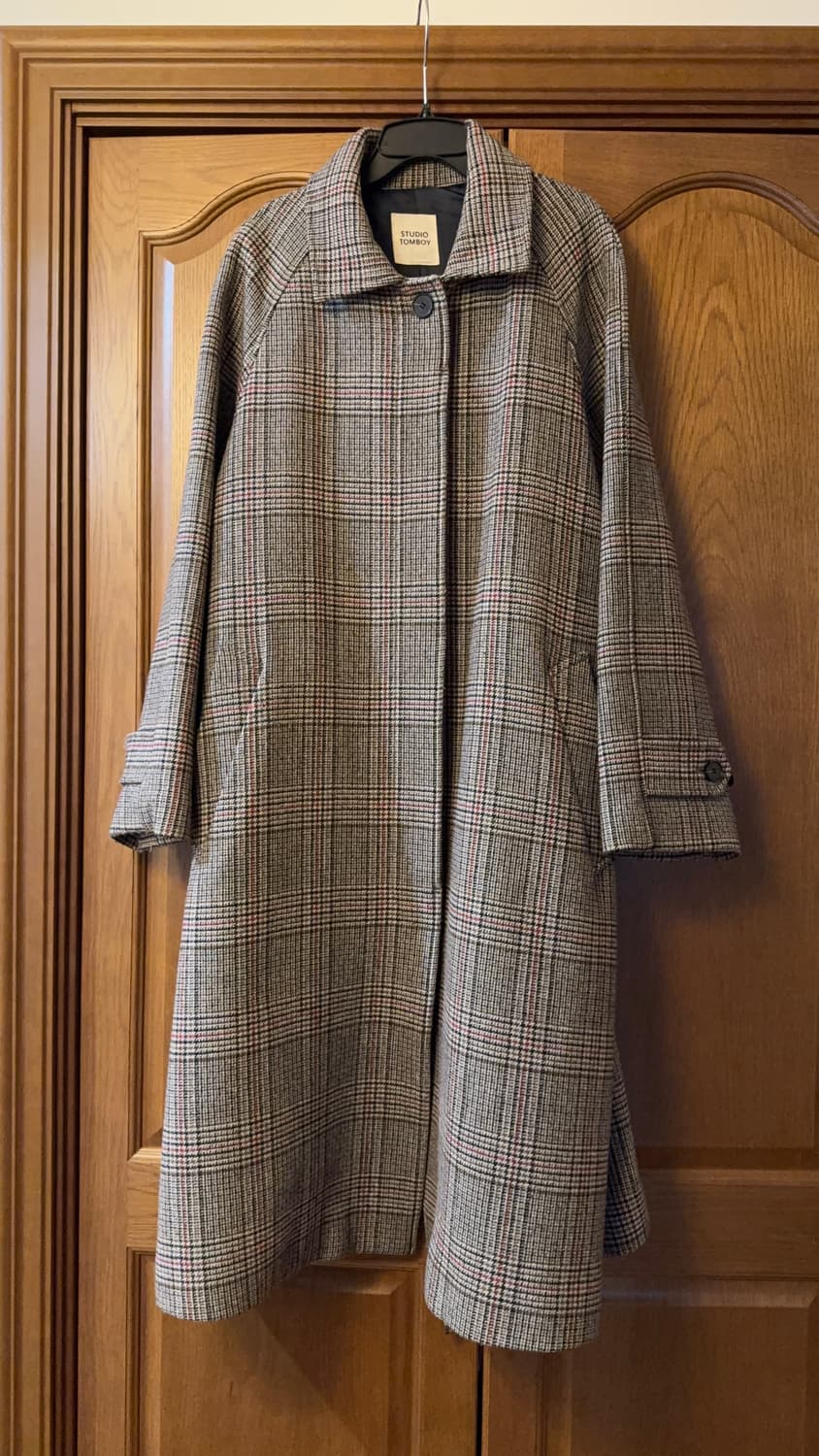 스튜디오 톰보이 체크롱코트  상품이미지1