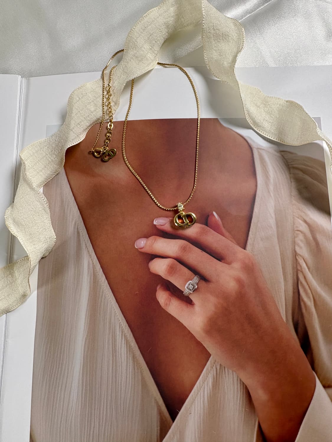 디올 빈티지 시그니처 목걸이 상품이미지3