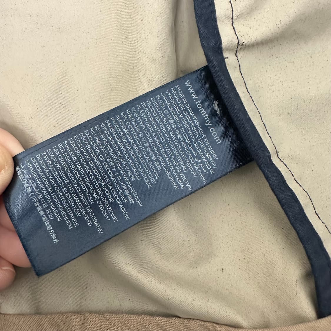 타미힐피거 여성 트렌치코트 네이비 XS 상품이미지7