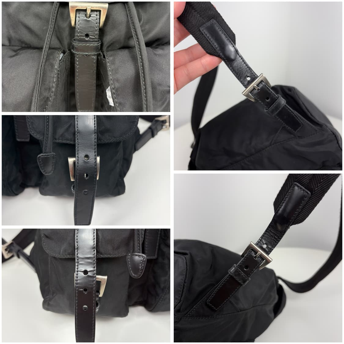 프라다 B6677 나일론 투포켓 스몰 백팩 상품이미지10