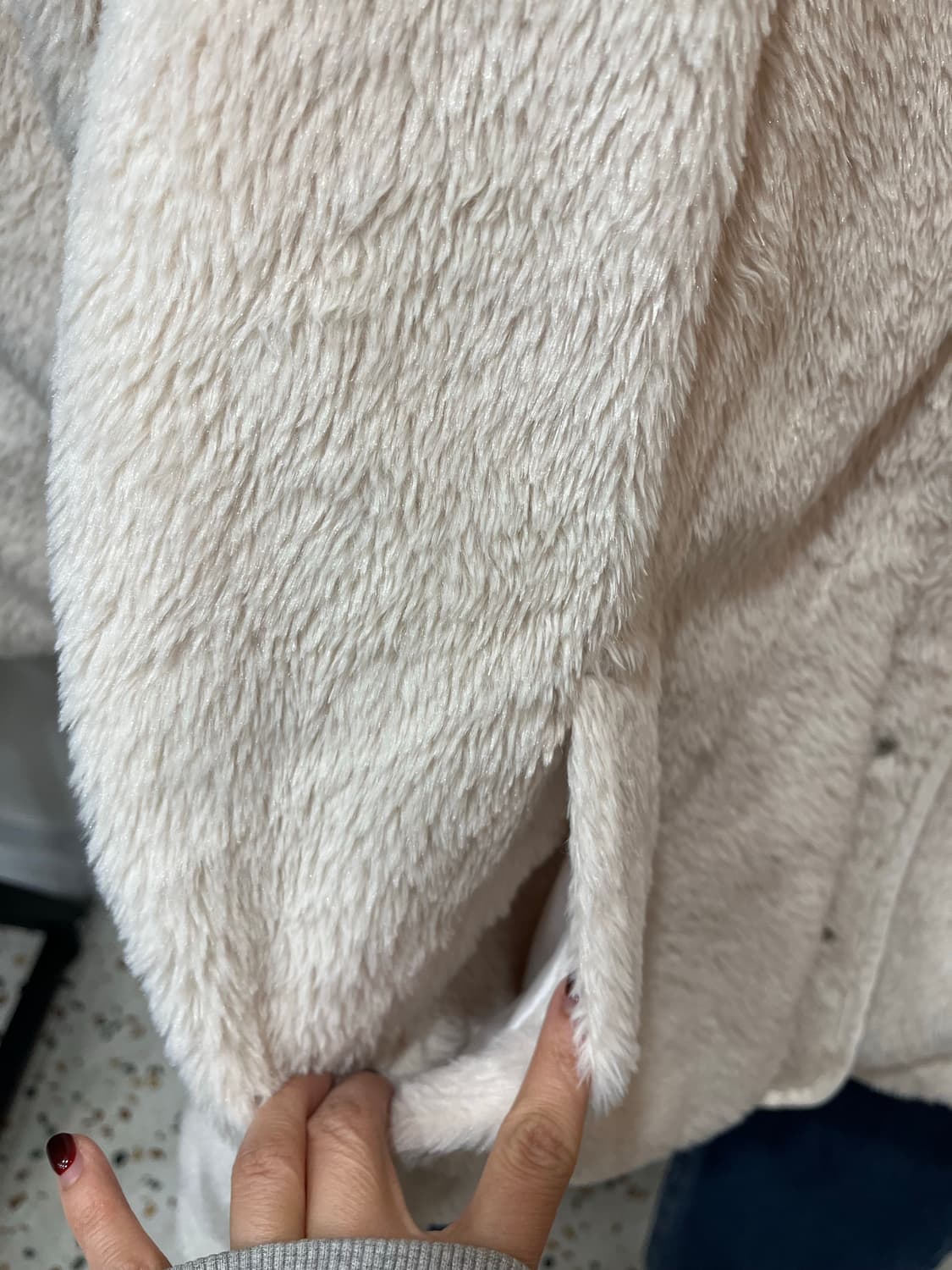 (리버시블) 플라워 퀼팅 & 양털 뽀글이 자켓 상품이미지6