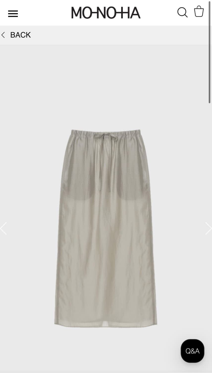 sheer band skirt 상품이미지1
