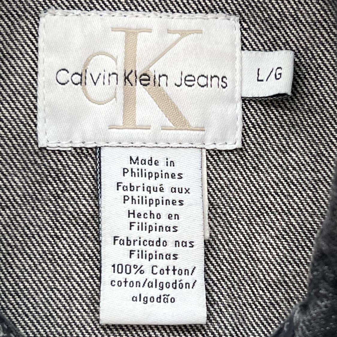 캘빈클라인 흑청 트러커자켓 r3471 상품이미지6