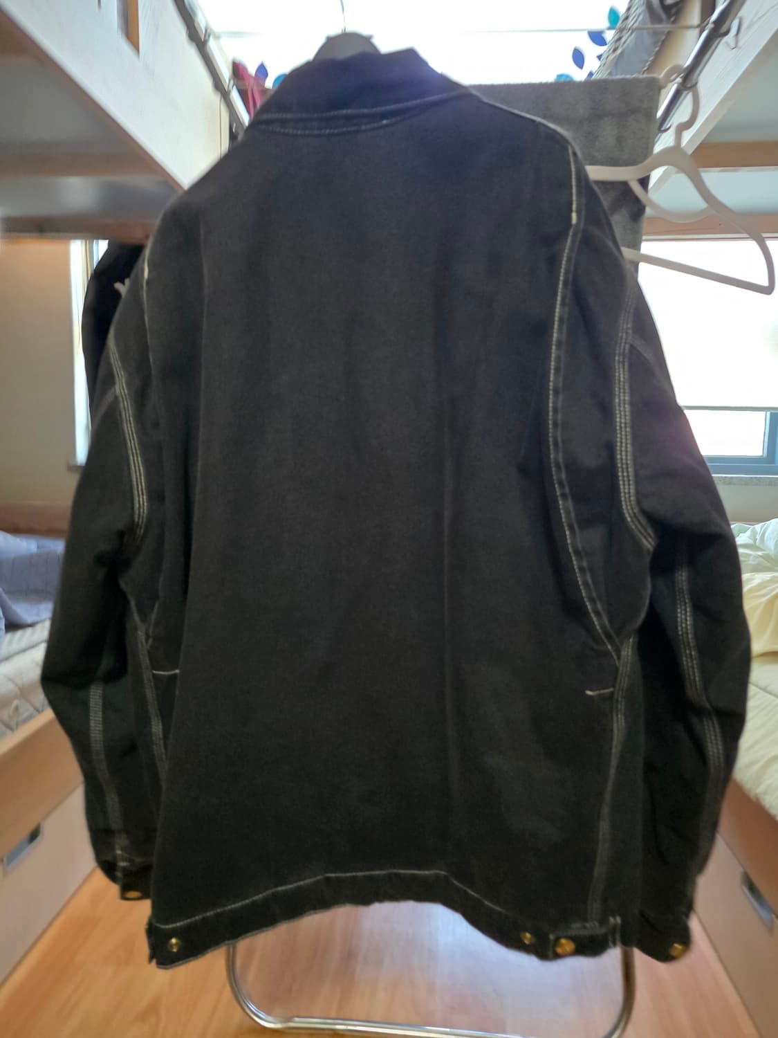 칼하트 wip 디트로이드자켓 블랙스톤워시 상품이미지5