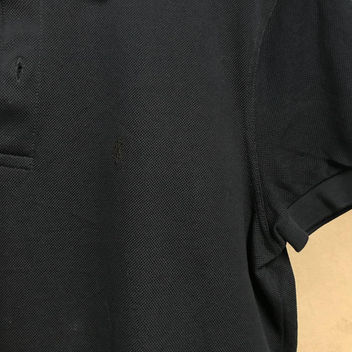 YSL 생로랑 PK 반팔 카라티 네이비 M 상품이미지4