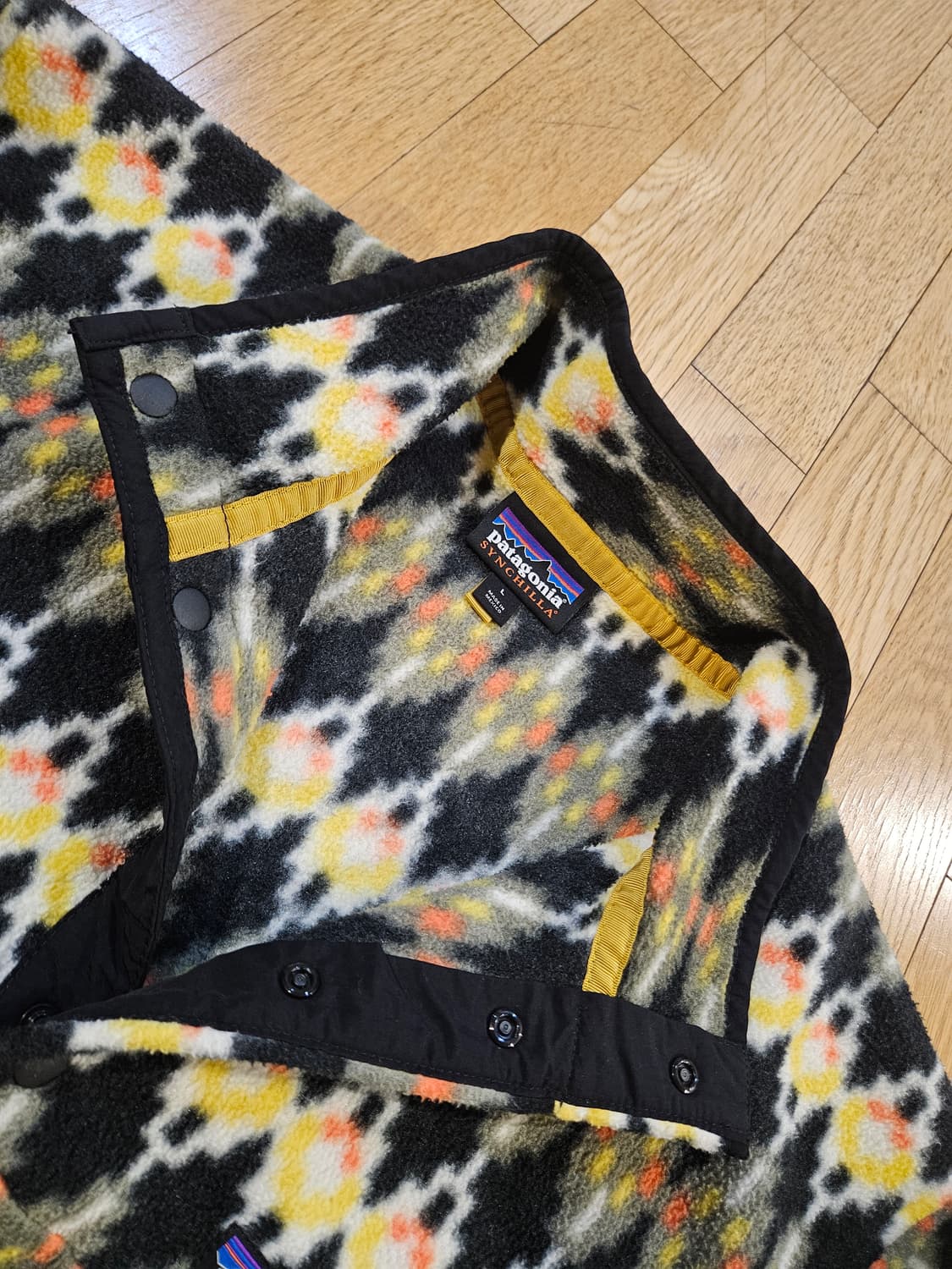 파타고니아 신칠라 헤비웨이트 아즈텍 패턴 아노락 집업 플리스 후리스 상품이미지3