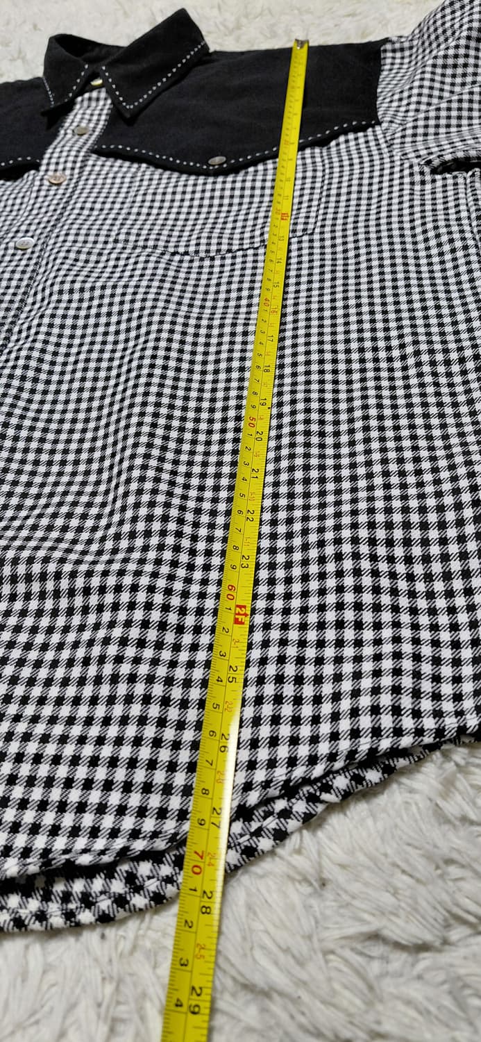 PUSH POUR HOMME 깅엄체크 웨스턴 셔츠 M 상품이미지7