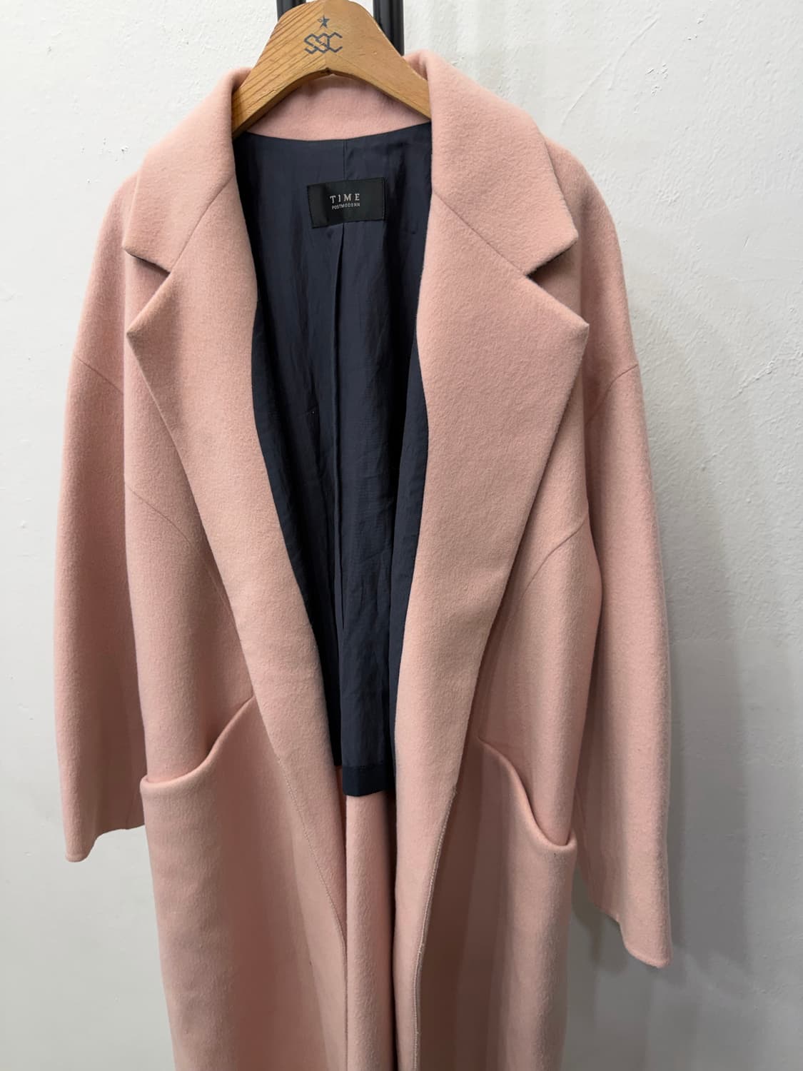 정품) TIME 타임 한섬 여성 핑크색 코트 82 상품이미지3