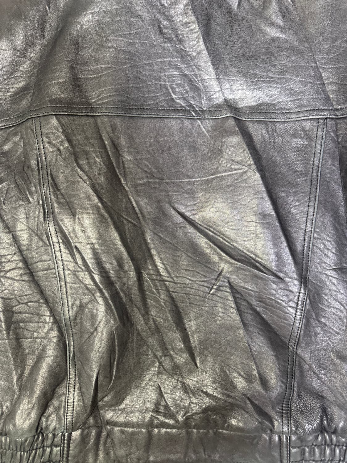 빈티지 DHOMME A HOMME 양가죽 레더 봄버 자켓 M 상품이미지8