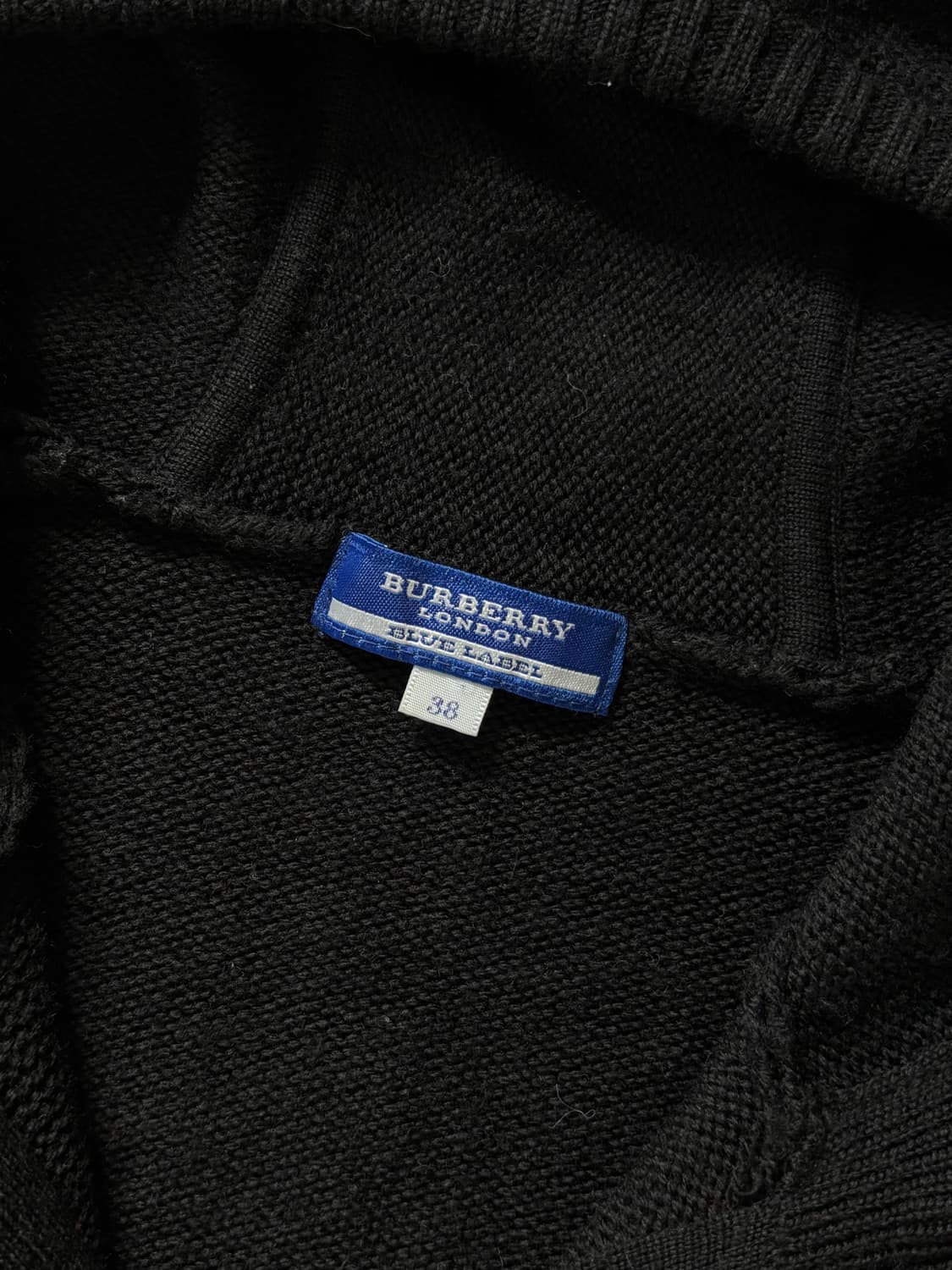 Burberry 버버리 블루라벨 블랙 울 후드집업 상품이미지7