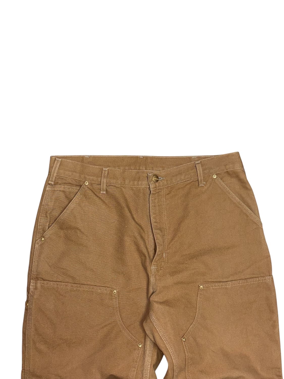 칼하트 b01 빈티지 더블니 카펜터 브라운 워크팬츠 made in usa 상품이미지7