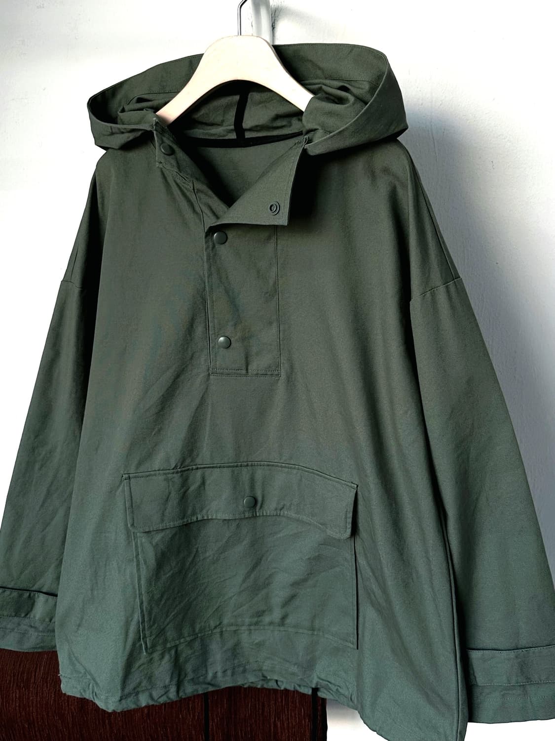 Cotton wide anorak parka 상품이미지1