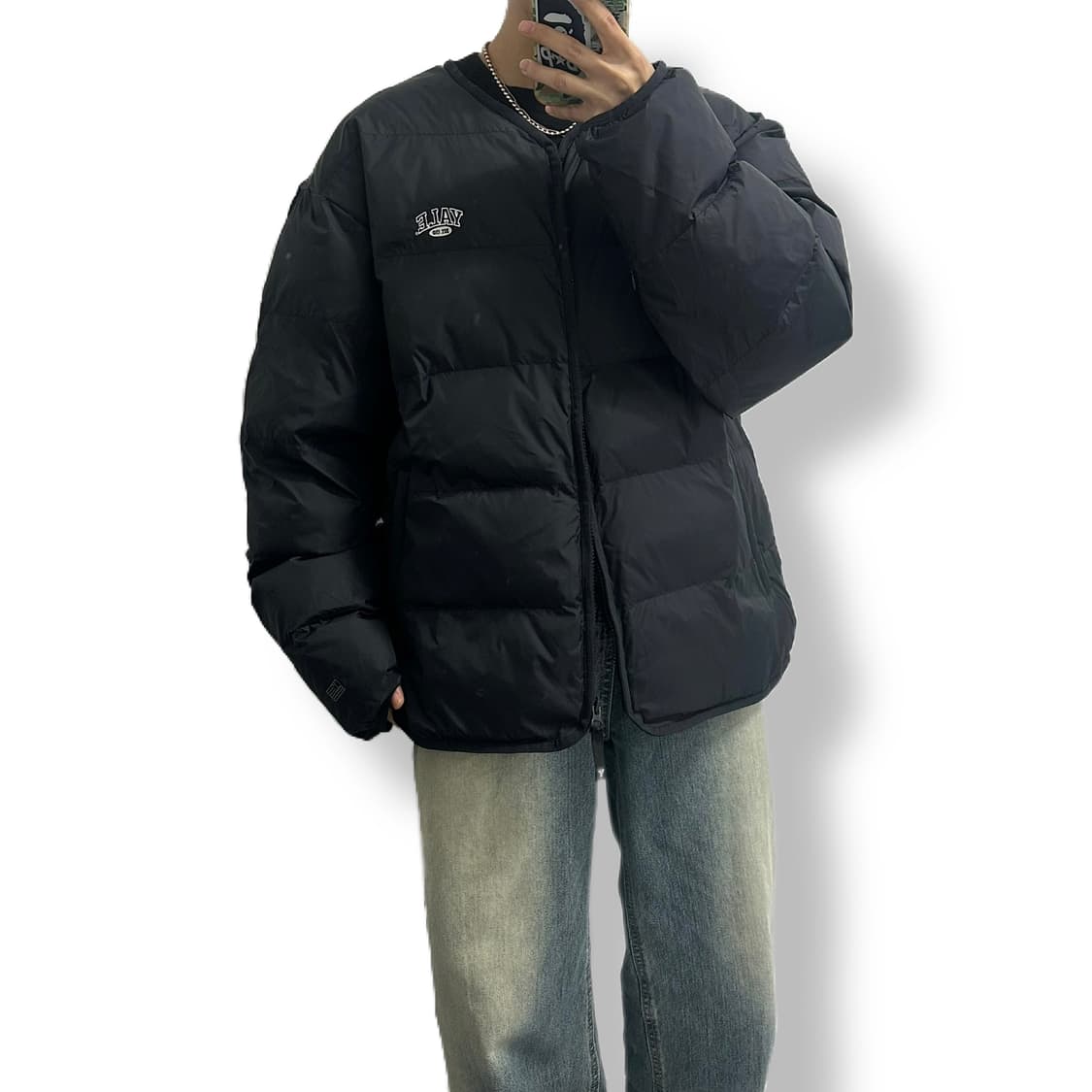 예일 YALE 웜업 퀄팅 패딩 자켓 상품이미지3