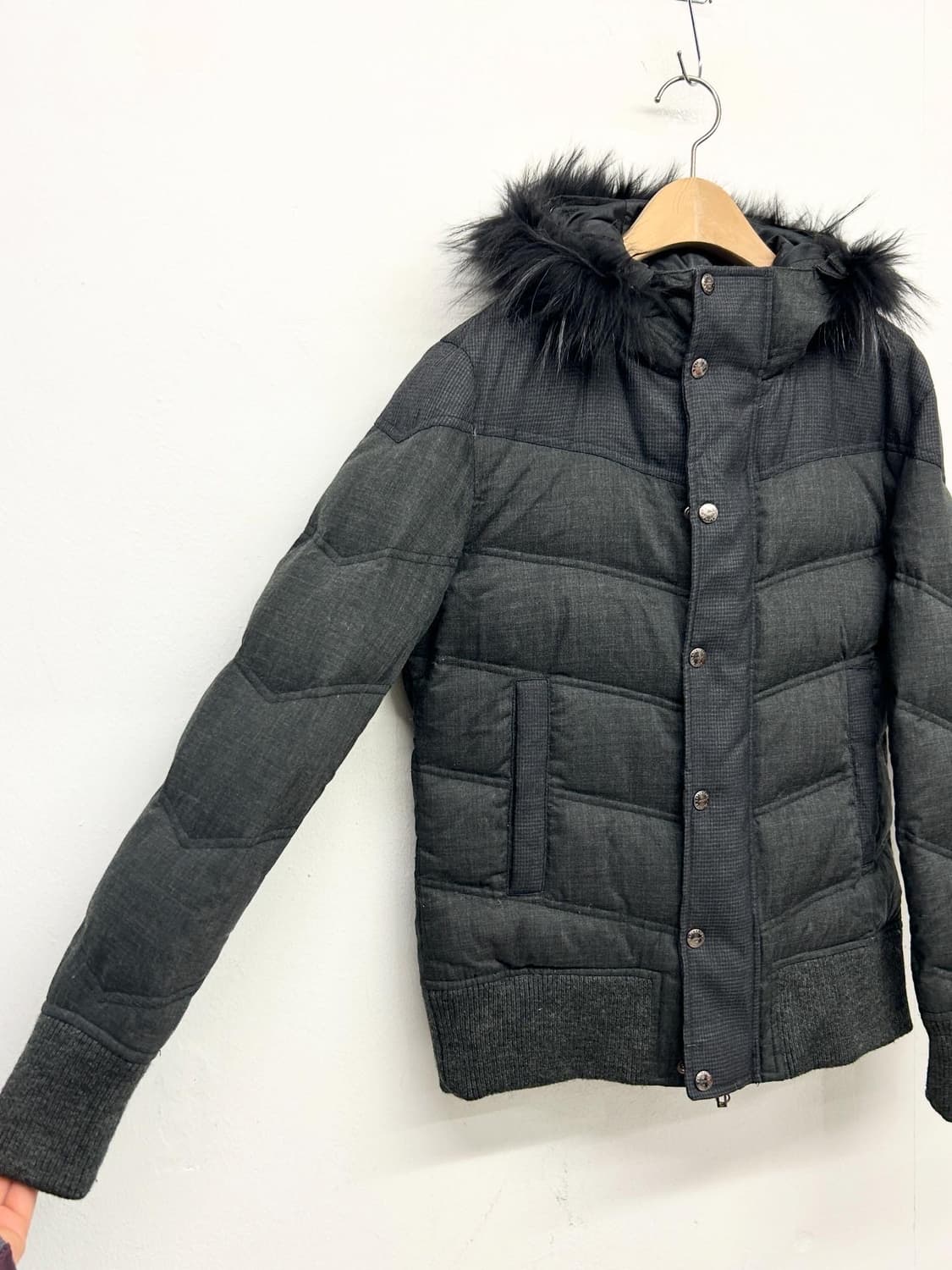 캐서린햄넷 후드 퍼 패딩점퍼 상품이미지1