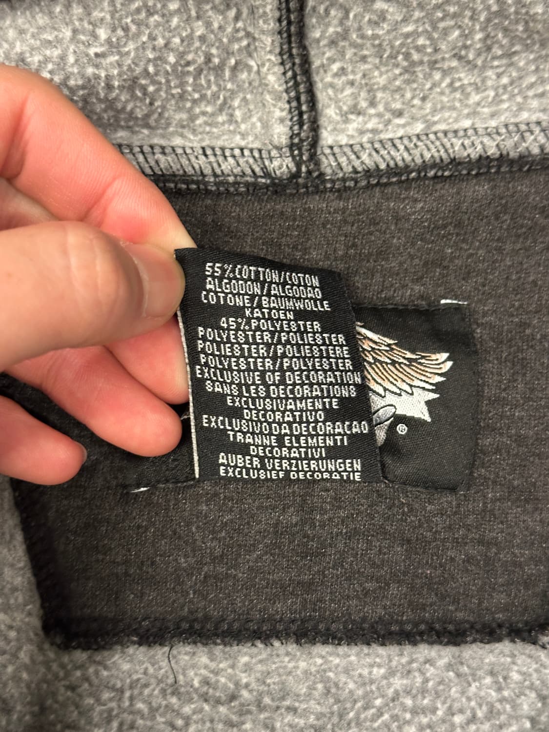 할리데이비슨 후드집업 차콜 L 상품이미지6