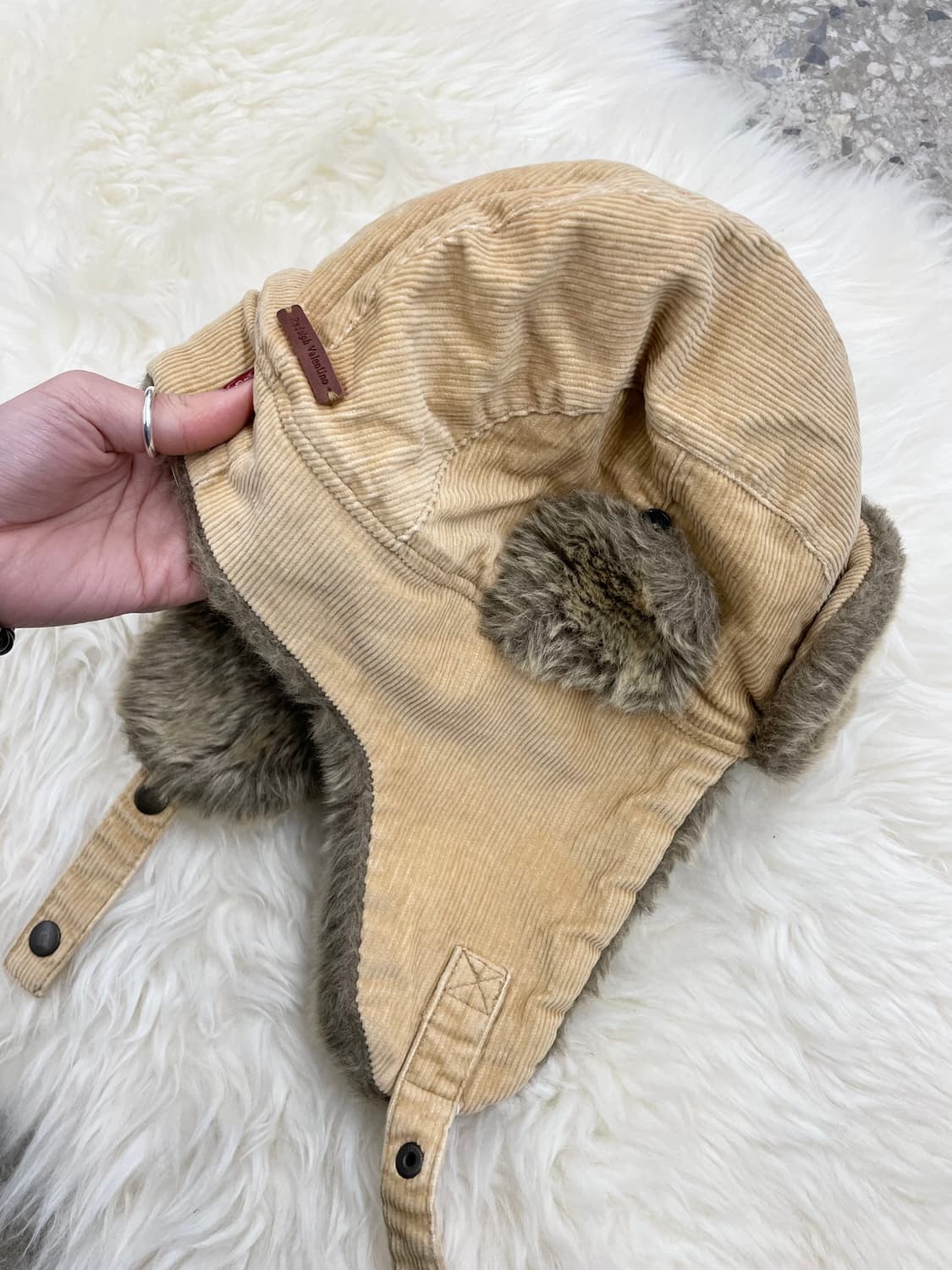 브라운 코듀로이 트루퍼햇 상품이미지6