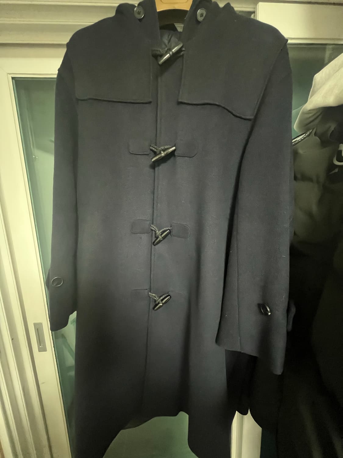 라퍼지스토어 오버핏 울 더플코트 떡볶이코트 네이비 L 상품이미지1