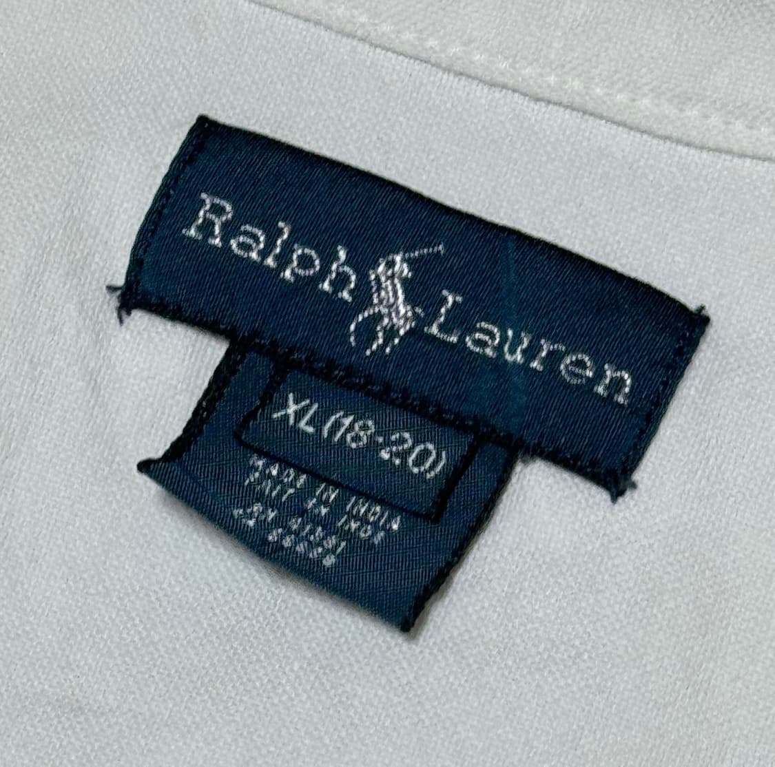 폴로 랄프로렌 빅포니 화이트 네이비 셔츠 상품이미지5