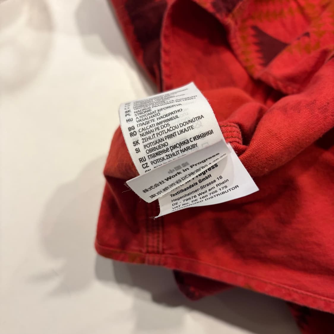 [S] 칼하트 레드 나바호 빈티지 패턴 셔츠 D809 상품이미지8