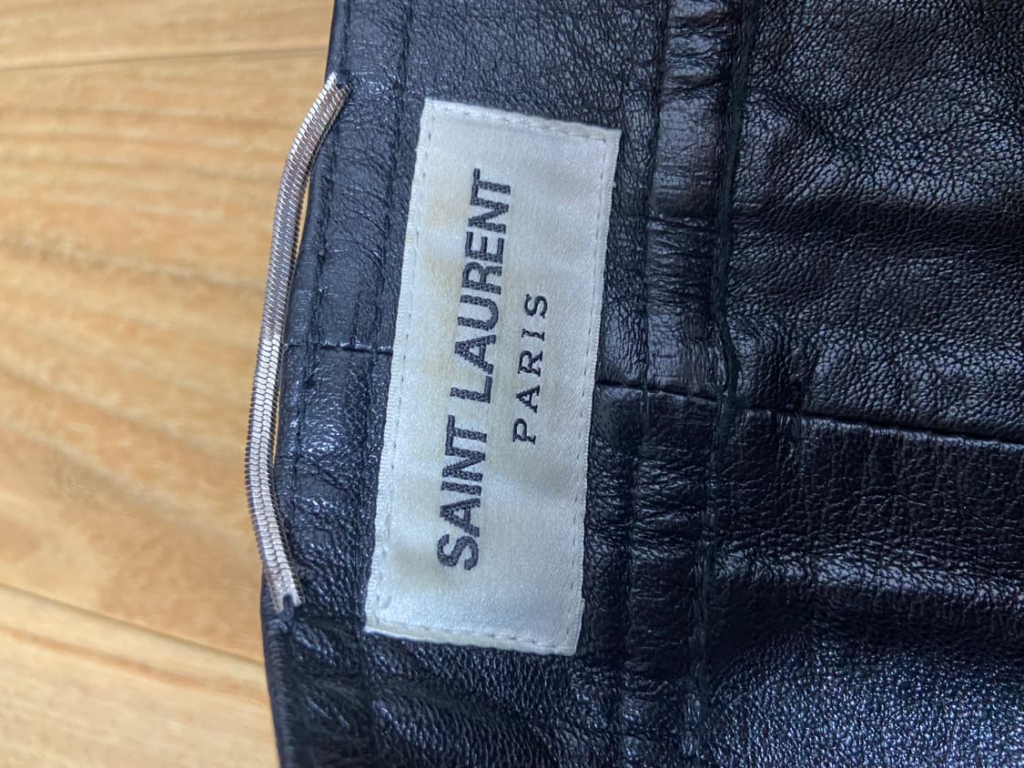 48 생로랑 FW15 멀티 지퍼 레더 팬츠 상품이미지3