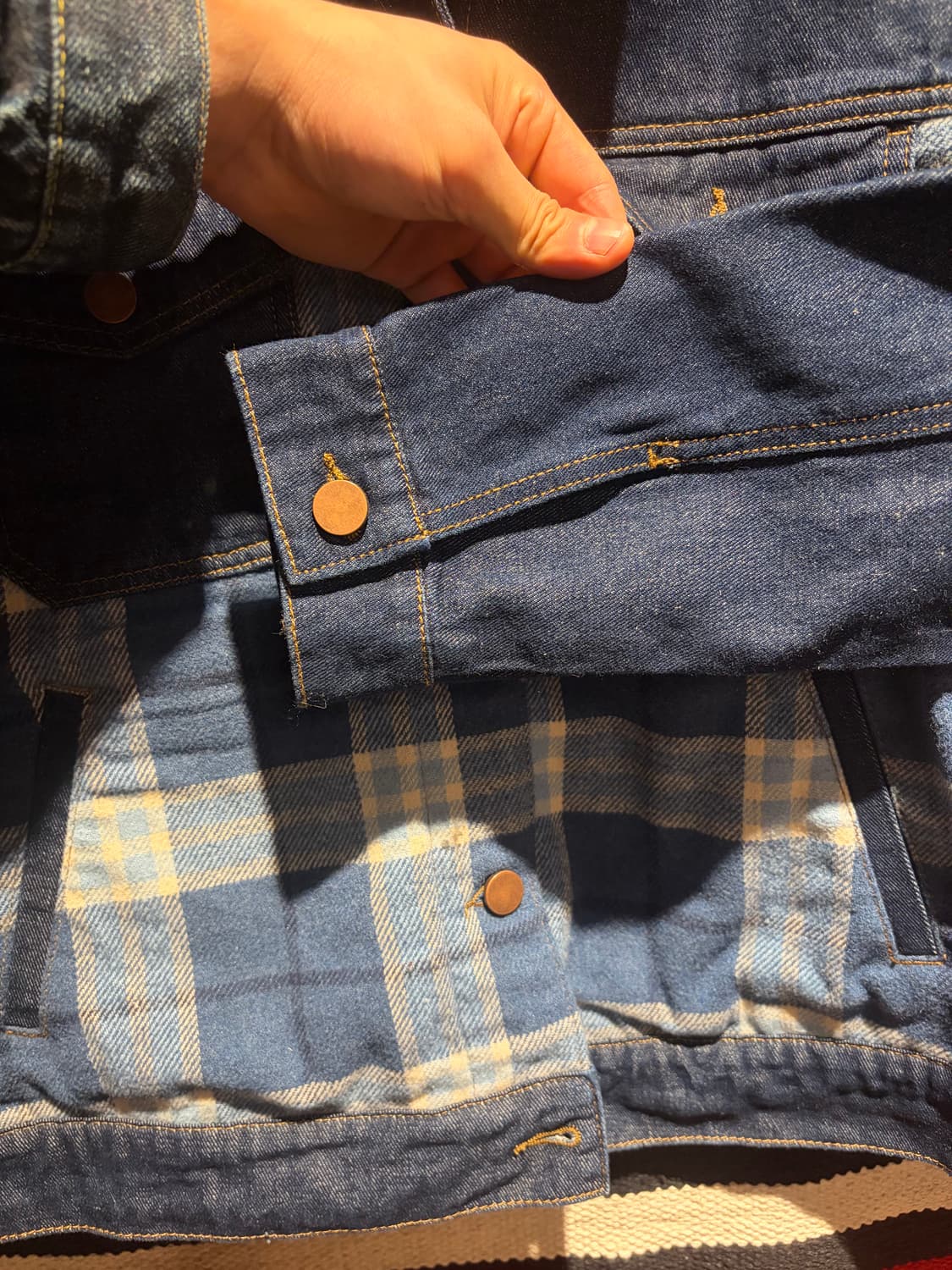 2nd denim check work jacket / 2세대 대님 자켓 상품이미지4