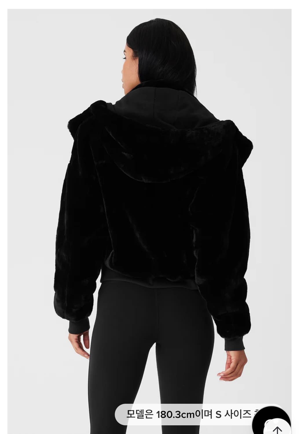 알로 폭시 퍼 자켓 블랙 (새상품) 상품이미지2