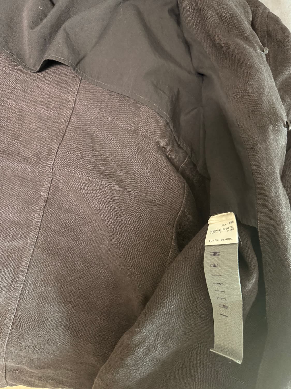 Lm altieri heavy linen jacket 상품이미지5