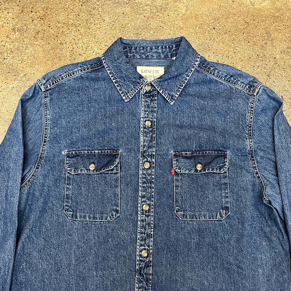 미국 빈티지 리바이스 데님 셔츠 남방 상품이미지3