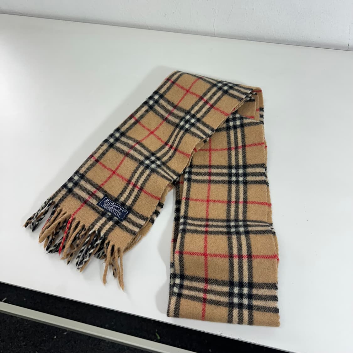 우먼OS 버버리 노바체크 램스울 쁘띠 머플러 상품이미지2