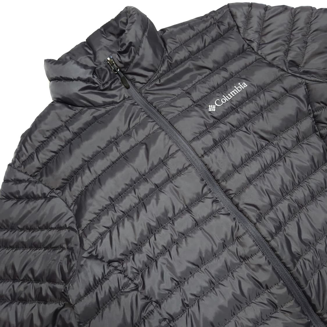 컬럼비아 구스다운 애벌레 경량 패딩 자켓 샤크그레이 상품이미지5