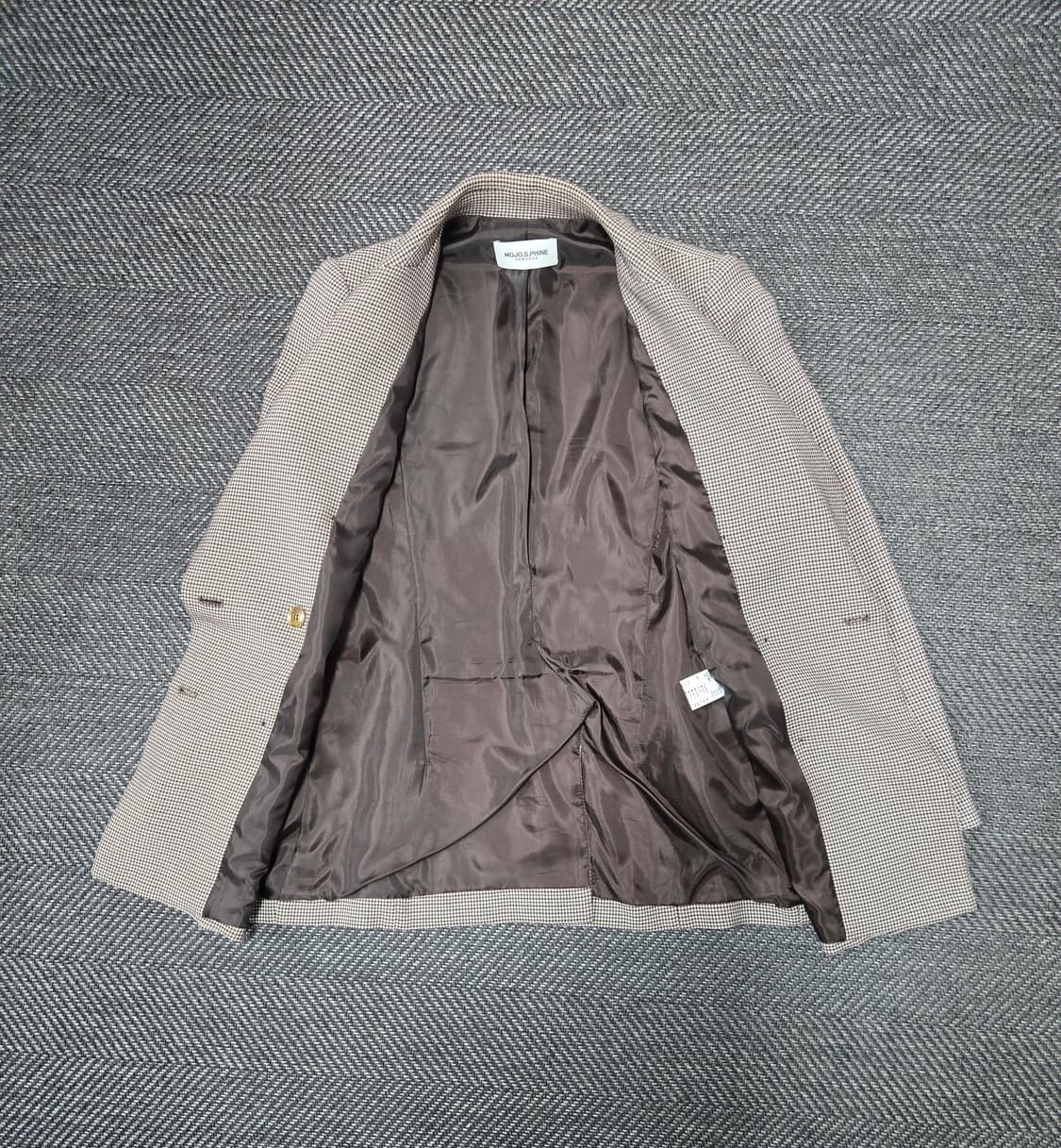 모조에스핀 MOJO.S.PHINE 더블 버튼 체크 자켓 상품이미지3