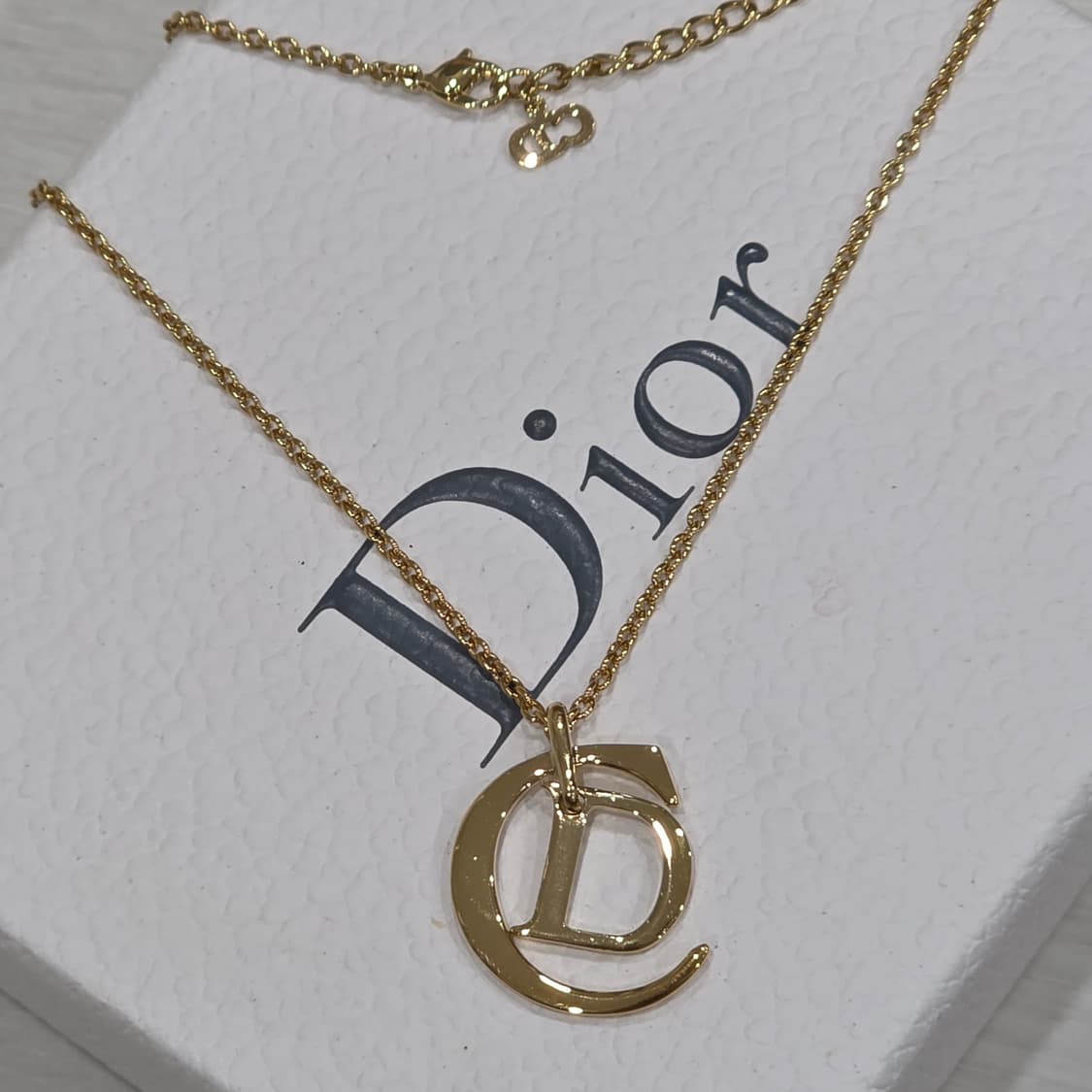 희귀) 디올 CD로고 금장 목걸이 상품이미지1