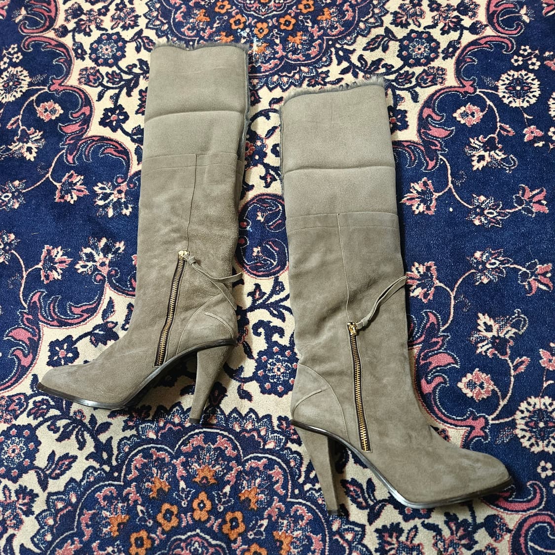 메긴(McGINN) 에코퍼 스웨이드 롤업 부츠 38size 상품이미지6