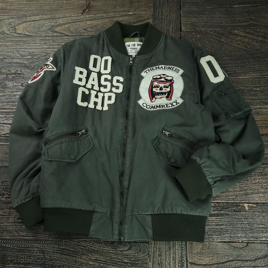 [더 매드니스] 빈티지 패치 MA-1 항공점퍼 봄버 자켓 M18808 상품이미지1