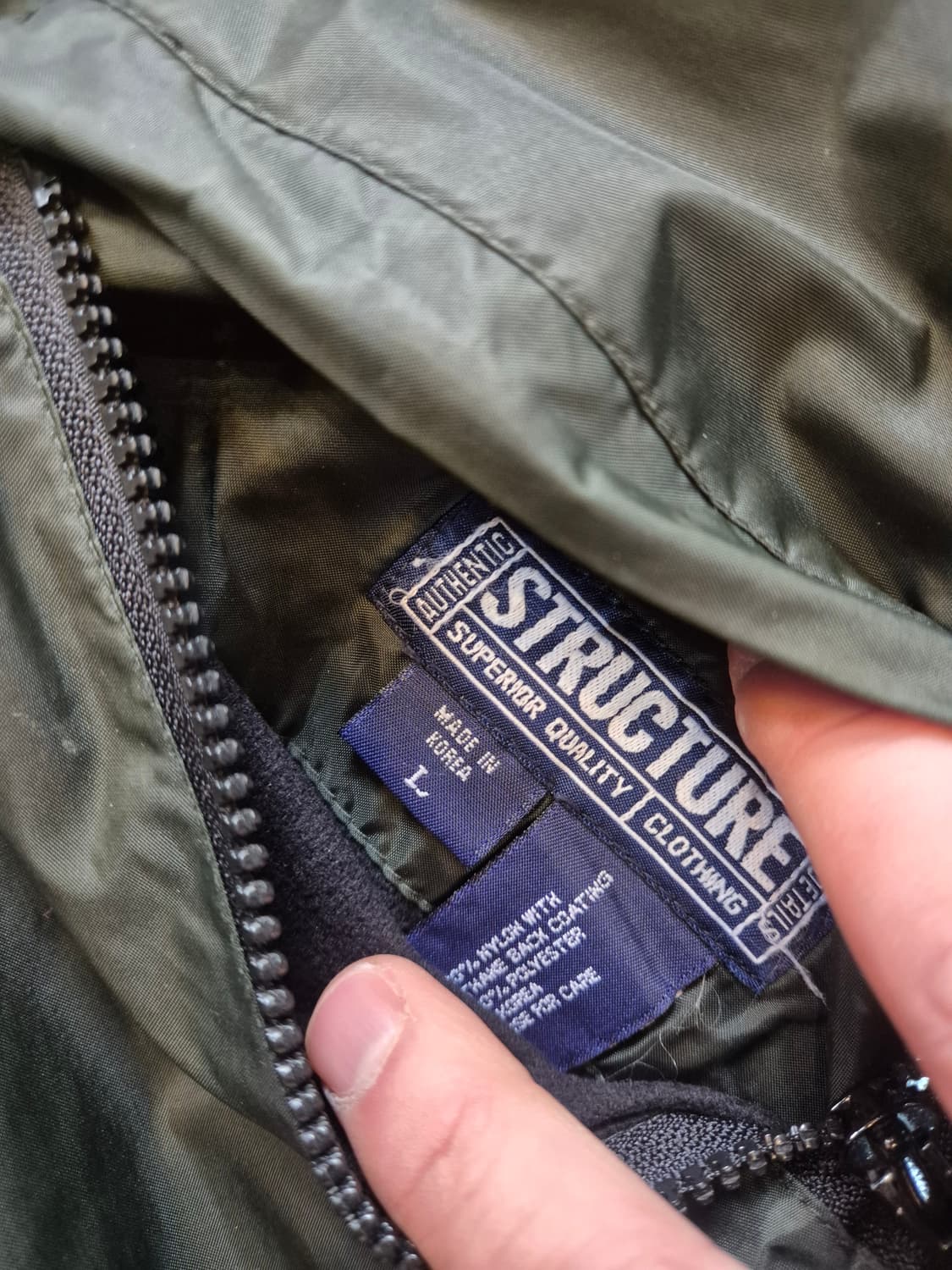 Structure 브랜드의 바람막이 자켓입니다 상품이미지2