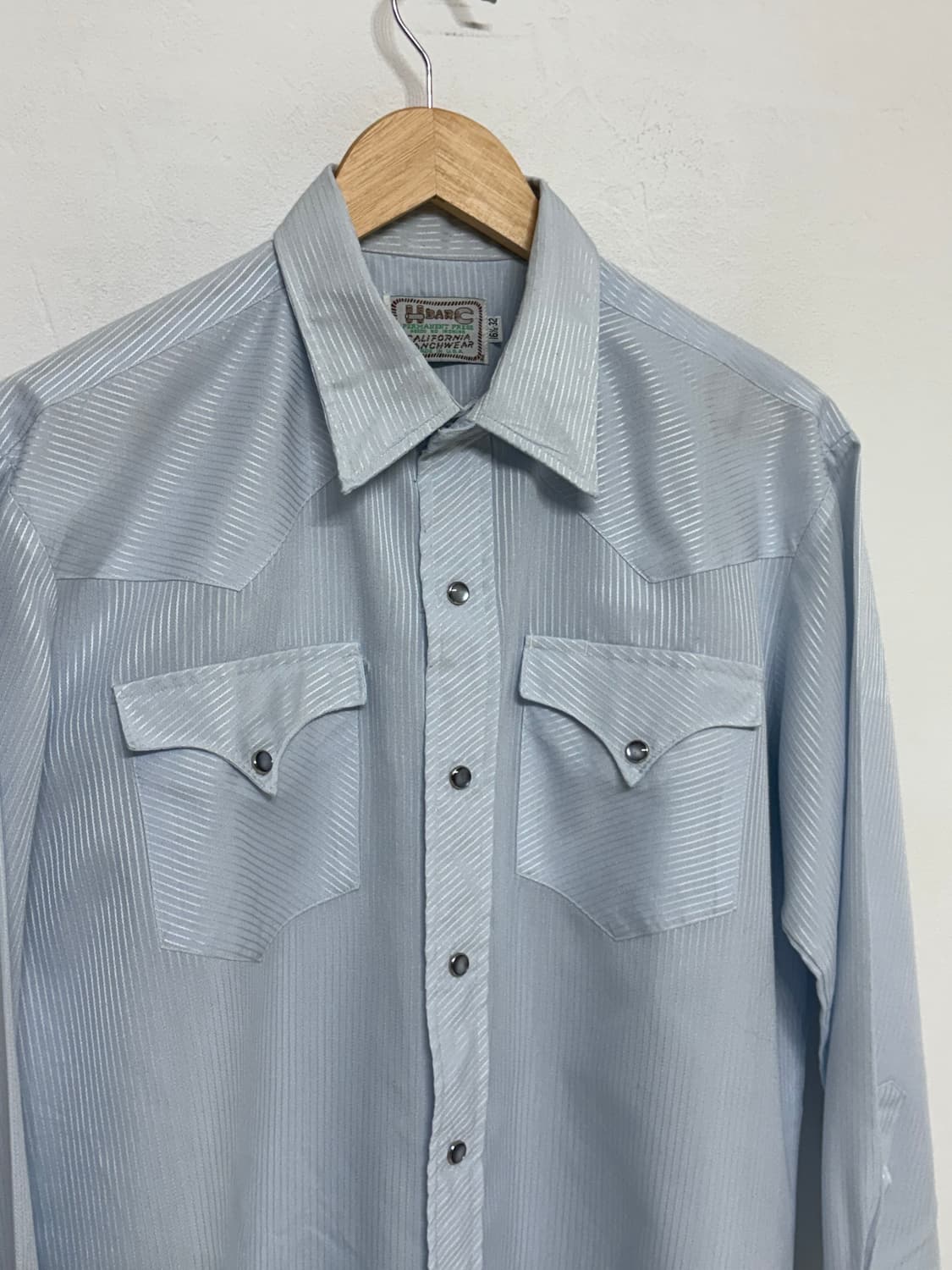 70's vtg H bar C stripe  Western Shirt. 상품이미지2