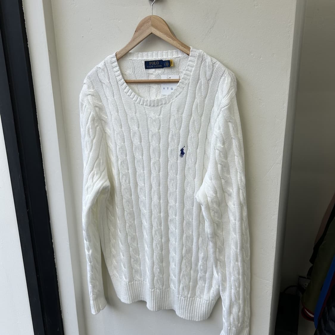 15600 - 폴로 랄프로렌 화이트 케이블 니트 상품이미지2