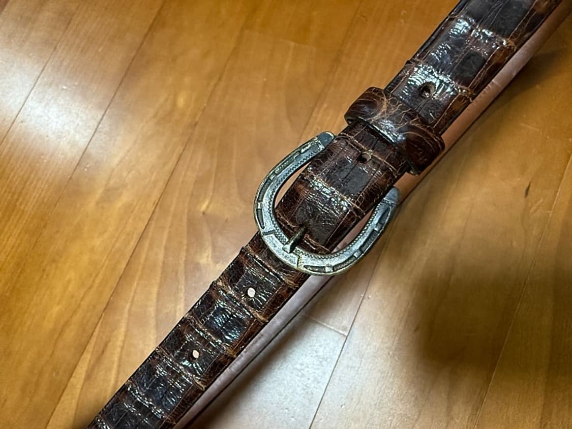 레어템 rrl 더블알엘 caiman crocodile 웨스턴 벨트 상품이미지2