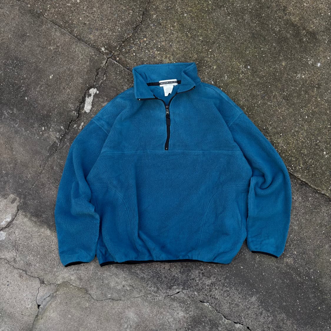 90s ROUGH.DRESS 블루 하프집업 플리스 L 상품이미지1