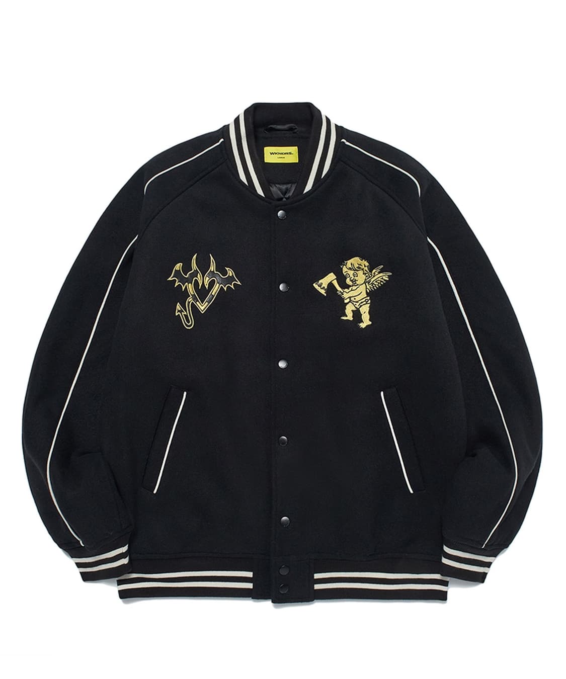 위캔더스 엔젤 스타디움 자켓 블랙 L 상품이미지1